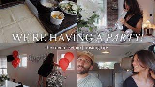 surprise last minute dinner party vlog! menu ideas & hosting tips