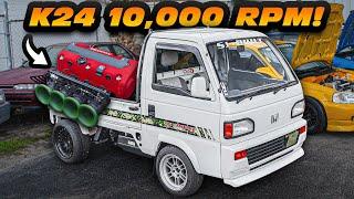 K24 Swapped Honda Mini-Truck SCREAMS 10,000RPM! (1500LB "Delivery Rocket")