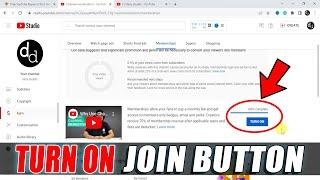 How to Setup Channel Membership on YouTube (2023) | Activate Join Button