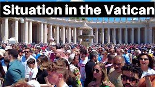 Rome Italy, Vatican City, Here's the current situation at the Vatican City. Rome walking tour 2024