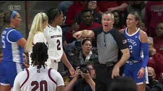 Freshman FURIOUS Player Messed Up Her DUNK, Steps To Her & Gets Tech | #1 South Carolina vs Kentucky