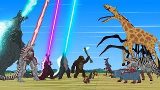 TEAM GODZILLA & KONG vs Unnatural Habitat Animals MONSTERS: If Boundary Changes? - FUNNY CARTOON