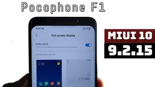 Pocophone F1 MIUI 10 Global 9.2.15 Update | Hide Notch & Dark Mode ?