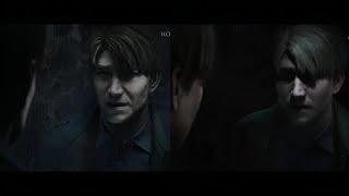 Silent Hill 2 Remake - Reveal Trailer vs Retail (Changes to the cutscenes and James face animation)