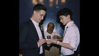 Max and Yos wedding bois love