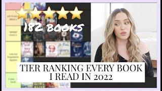 tier ranking every book I read in 2022! 182 books 