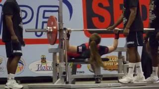 Anastasia Zinchenko (GBR) 3.att.: 75 kg - 2016 IPF World RAW Bench Press Championships