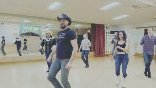 Line Dance Demo   Giddy Up (Multi angle view)