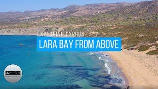 Lara Bay From Above - relaxing drone footage. Cyprus 2021