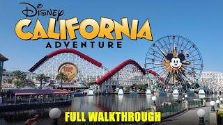 Disney California Adventure - Full Walkthrough - Walking tour 2024  - 4k