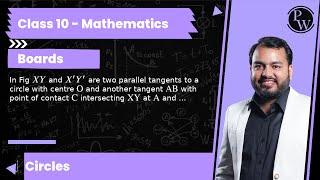 In Fig X Y and X^' Y^' are two parallel tangents to a circle with centre O and another tangent AB...