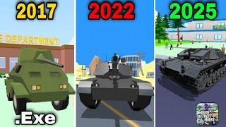 Evolution in military tanks in dude theft wars | dude theft wars .exe | funny moments