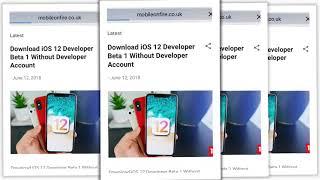 Download iOS 12 Developer Beta 1 Without Developer Account