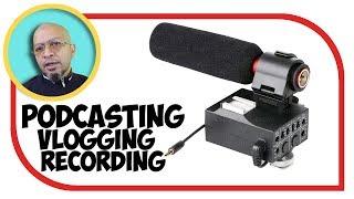 MIC untuk Podcast, Vlogging, review. Saramonic Mixmic, audio adapter kit