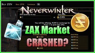 Crashing ZAX(ADX) Market? Neverwinter Backlog is OVER on Xbox! Exchange Astral Diamonds for Zen NOW!