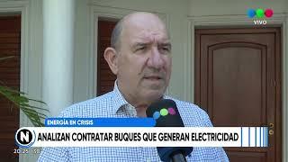 Analizan contratar buques para generar electricidad