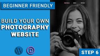 How to Make a WordPress Photography Website with DIVI -About Us Page, Contact Us Page & Contact Form