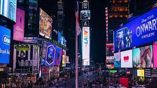 4k Timelapse video Times Square Night