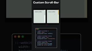 How to create Scroll bar using CSS