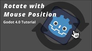 Rotate 2D Object on Mouse Drag towards Mouse Position - Godot 4.0 tutorial