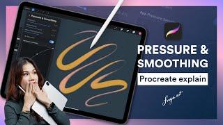 Make Lines Smoother in Procreate using Pressure and Smoothing! 