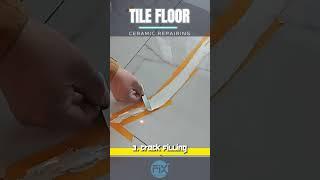 How to Repair CRACKED TILE at Home DIY | cracked tile repairing | ceramic tile repair #howto #diy