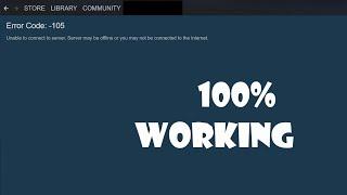 Fix steam error code 105 - 100% working