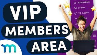 How to Create a VIP Member's Area w/ the MemberPress Account Nav Tabs Add-on