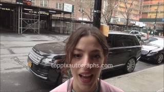 Olivia Thirlby - SIGNING AUTOGRAPHS while promoting in NYC