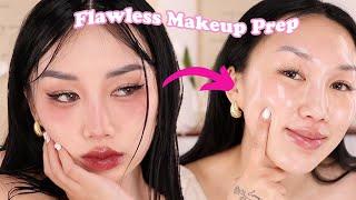 Korean *SKIN PREP* Routine for GLOWING Makeup! Douyin Cry Girl Makeup Tutorial 