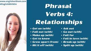 PHRASAL VERBS about LOVE and RELATIONSHIPS [English Vocabulary]