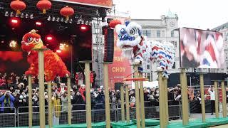 Chen Brothers Flying Lions Dance.Chinese New Year Celebrations,London 2020