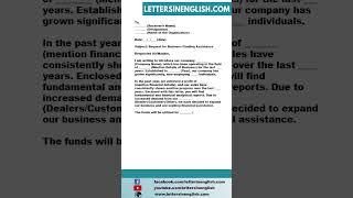 Request Letter for Business Funding Assistance - Business Funding Assistance Request Letter