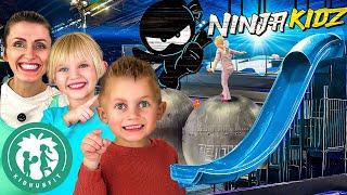 Ninja Kidz Adventure Park  | Exercise for Kids ‍️ | Obstacle Courses & Ziplines  | Active Play 