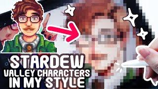 STARDEW VALLEY Characters in  My Style! |Draw With Me!