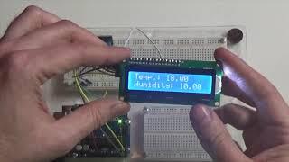 Arduino Thermometer mit LCD I2C und  DHT11-Sensor