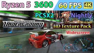 Need for Speed: Underground - HD Texture Pack • 60 FPS • 4K | PCSX2 1.7.0 Nightly - Ryzen 5 3600