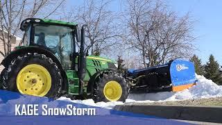 KAGE SnowStorm Mid-Size Tractor and Loader Snow Plow and Pusher - Features