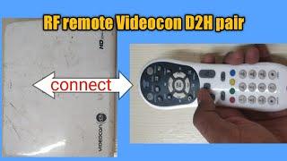 how to pair D2H remote RF set top box Videocon