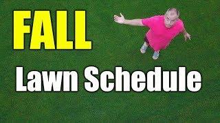 Fall Lawn Schedule