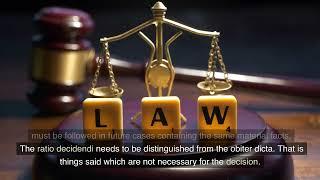 Ratio decidendi  - The doctrine of precedent www.e-lawresources.co.uk