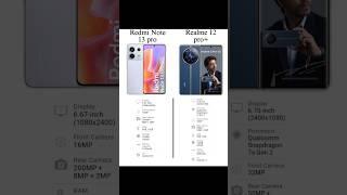 Redmi Note 13 pro 5g vs Realme 12 Pro Plus 5g comparison which one is best #redmi  #realme #under25k