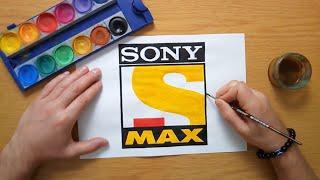 How to draw the Sony Max logo - सोनी मैक्स लोगो कैसे बनाये