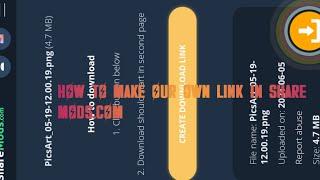 How to create our own link in share mods.com