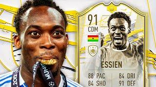 THE BISON!  91 ICON MOMENTS ESSIEN PLAYER REVIEW! - FIFA 21 Ultimate Team