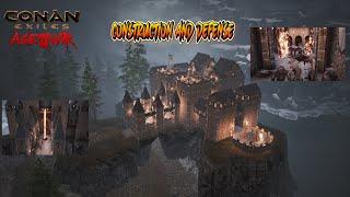 Construction and defense of the Medieval Castle Conan Exiles Age of War   | Speed Build | NO Mods |