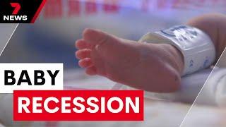 Melbourne is in the middle of a baby recession | 7NEWS