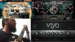 Groovelab - V1V0 - FREE 5150 AMPSIM VST - Ezdrummer 2 Modern Metal - Eurobass II SubMission Audio