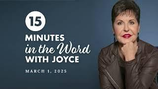 Don't Disturb Me - Pt 1 | 15 Minutes in the Word with Joyce Meyer