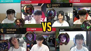 A Game of Legends! - Faker - Chovy - Canyon - Keria vs Deft - Oner - Doran | KR SoloQ Highlights